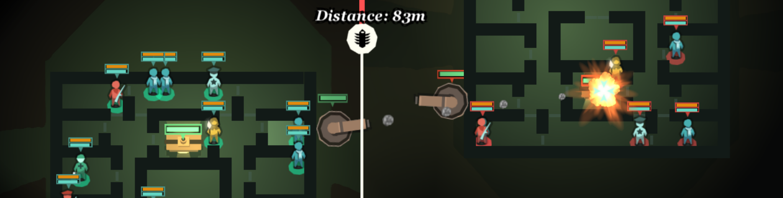 Tense turn-based combat